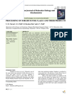 Processing of Sorghum For Flakes and Their Products Sip