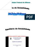 Equilibrio de Solubiliade