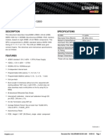 KVR16N11/2: Memory Module Specifi Cations