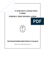 Booklet For New Connection Under Wbsedcl Procedures-A (2010) : (A Government of West Bengal Enterprise)