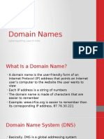 Domain Names: Cybersquatting Laws in India