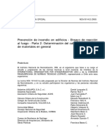 NCh1914!2!1985 Prevención de Incendio en Edificios - Ensayo de Reacción Al Fuego - Parte 2 Determinación Del Calor de Combustión de Materiales en General