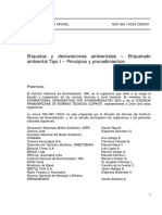 NCh-ISO 14024-2000 Etiquetas y Declaraciones Ambientales - Etiquetado Ambiental Tipo I - Principios y Procedimientos PDF