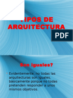 Tipos de Arquitectura