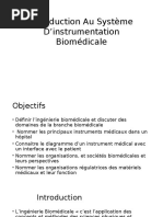 Introduction Au Système D'Instrumentation Biomédicale