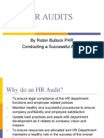 HR Audits: by Robin Bullock PHR Conducting A Successful Audit