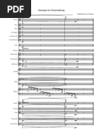 Example 1 Kadenzklang - Full Score