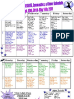 Final 2010 All Classes Schedule