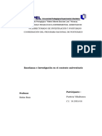 Ensayo Enseñanza e Investigación en El Contexto Universitario