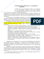 El Trastorno de Personalidad Antisocial y El Triángulo Interior