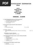 Lainaku Npre-Mocks Agric Lainaku Pre Mock Marking Scheme