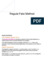 Regula Falsi Method