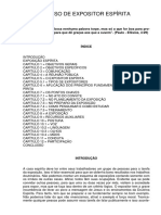 Curso de Expositor Espirita (Centro Espirita Manoel Maria Da Silva) PDF