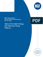 ABS & PVC DWV Fittings With Alternate Fitting Patterns: NSF International