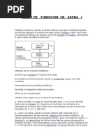 Notas de Fundición en Arena