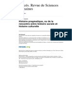 09 - CERUTTI, Simona. Histoire Pragmatique, Ou de La Rencontre Entre Histoire Sociale Et Histoire Culturelle