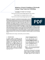 Quantitative Validation of Scaled Modelling of Hydraulic Mine Drainage Using Numerical Modelling