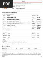 Onward Journey Ticket Details