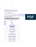 Schizoid Personality Disorder