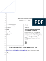 Sample Motion For Summary Judgment by Plaintiff in United States Bankruptcy Court