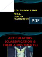 Articulators, Classification&Adjustment