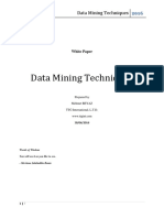 Data Mining Techniques