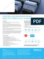 Controlling and Monitoring Directly From A Cell Phone: CCM 164 Examples of Use