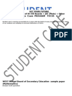 West Bengal Board of Secondary Education Sample Paper