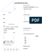 Case Preparation Chart