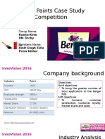 Berger Paints Case Study Competition