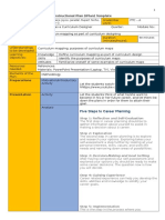 Curriculum Mapping Lesson Plan