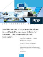 Development of European Ecolabel and Green Public Procurement Criteria For Personal Computers & Notebook Computers