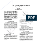 Reflection and Refraction Lab Report 1