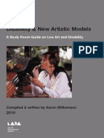 Disability & New Artistic Models: A Study Room Guide On Live Art and Disability