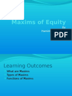 Maxims of Equity - PPTX (Lecture 3)