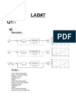 LAB#7 Q1:-: Simulink