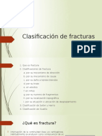 Clasificacion de Fracturas