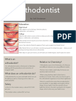 Orthodontist Career Poster