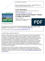 Wheeler - Characteristics and Recent Trends in Urban Geography