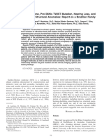 Saethre-Chotzen Syndrome, Pro136His TWIST Mutation, Hearing Loss, and External and Middle Ear Structural Anomalies: Report On A Brazilian Family