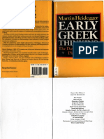 Heidegger Martin Early Greek Thinking PDF