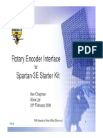 Rotary Encoder Interface For Spartan-3E Starter Kit Rev2