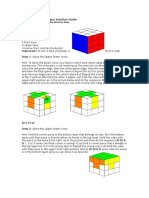 How To Solve A Rubiks Cube