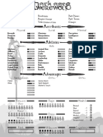 Attributes Abilities: Breed Auspice Tribe Pack Name Pack Totem Concept Name Player Chronicle