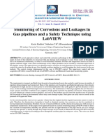 Monitoring of Corrosions and Leakages in Gas Pipelines and A Safety Technique Using Labview