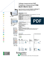 Multi 9 Merlin Gerin: Voltage Measurement VLT Frequency Measurement FRE