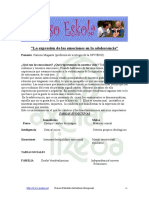 La Expresion de Las Emociones en La Adolescencia.