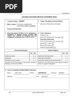 Fuel Gas Compressor Enclosures: Contractor Work Method Statement (Ehs)