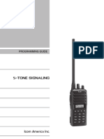 PROGRAMMING GUIDE 5-Tone Signaling Icom