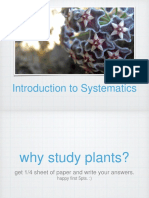 Introduction To Systematics